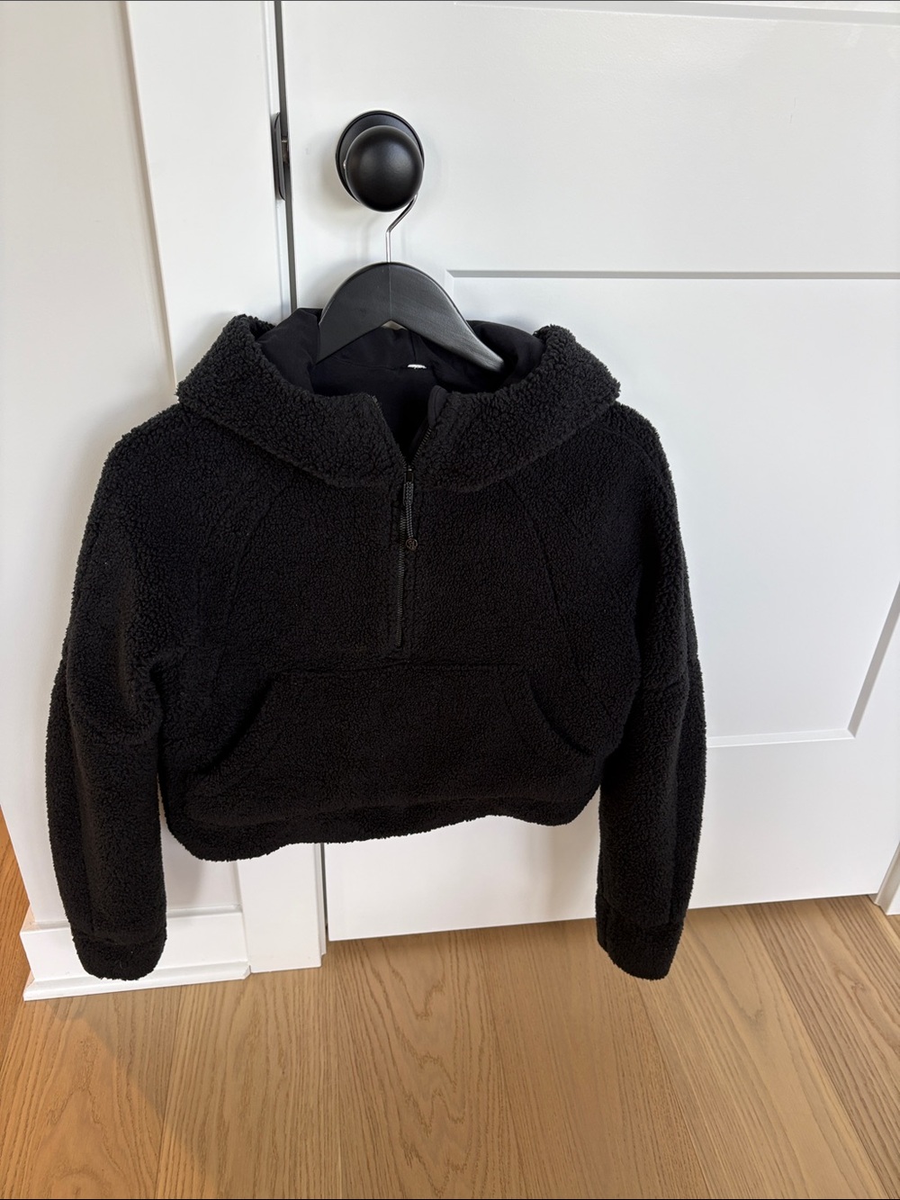 lululemon athletica Black Scuba Fleece Half-Zip Hoodie